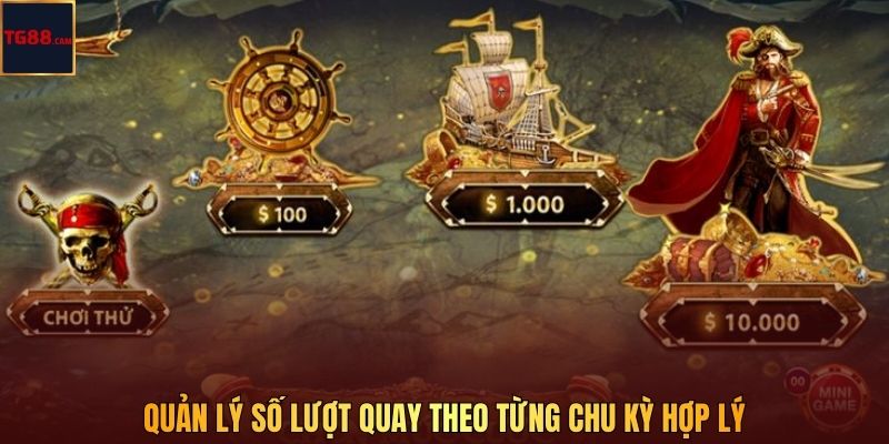 Nổ Hũ Pirate King Tại TG88 Săn Kho Báu Biển Khơi Hấp Dẫn 4 Quản lý số lượt quay theo từng chu kỳ hợp lý