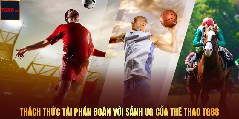 Thách thức tài phán đoán với sảnh UG của Thể Thao TG88